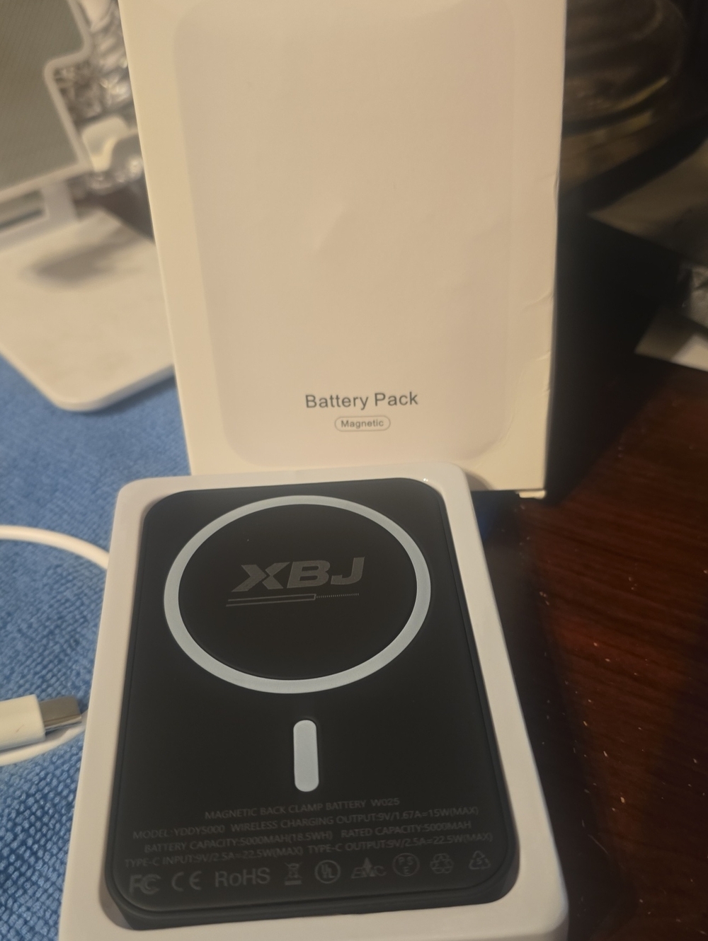 Magnetic Battery Pack Power Bank - Black